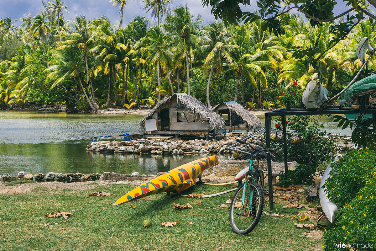 Cabanes de pêcheurs à Huahine