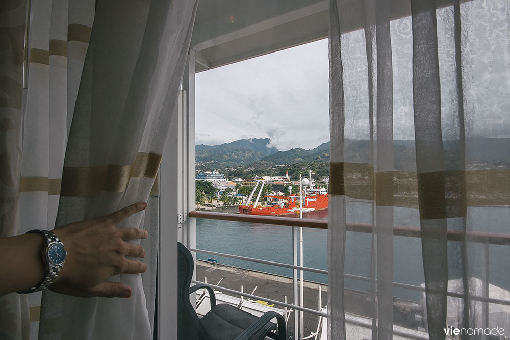 La chambre balcon de la croisière Paul Gauguin