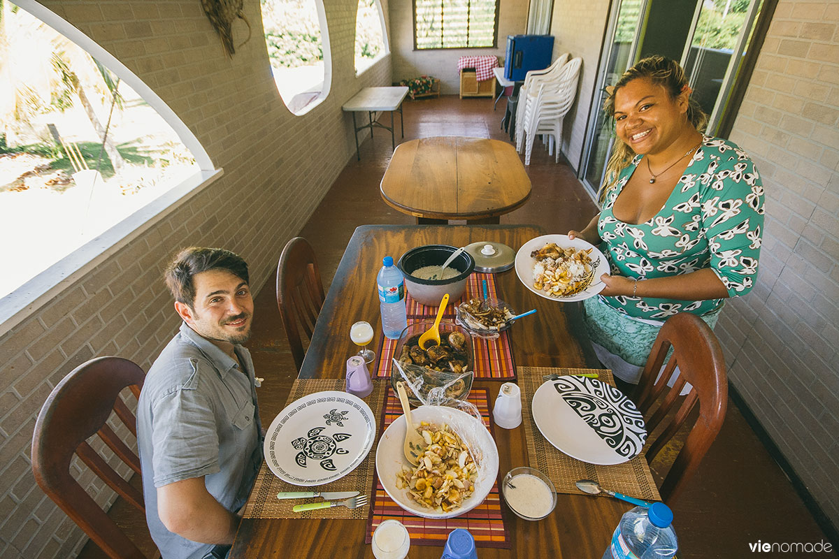 Cuisine traditionnelle de Polynésie à Huahine