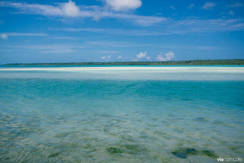 Plage d'Ootu à Aitutaki