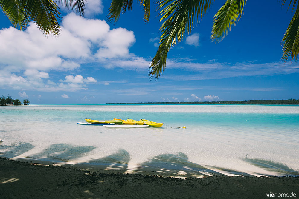 Plage de O'otu à Aitutaki