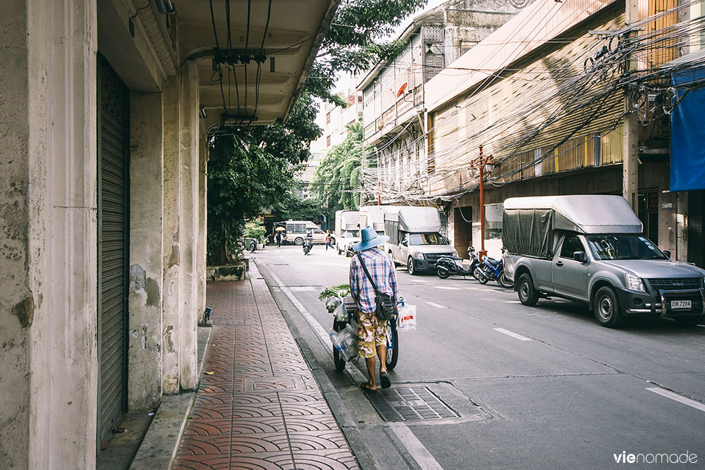 Les rues de Chinatown à Bangkok