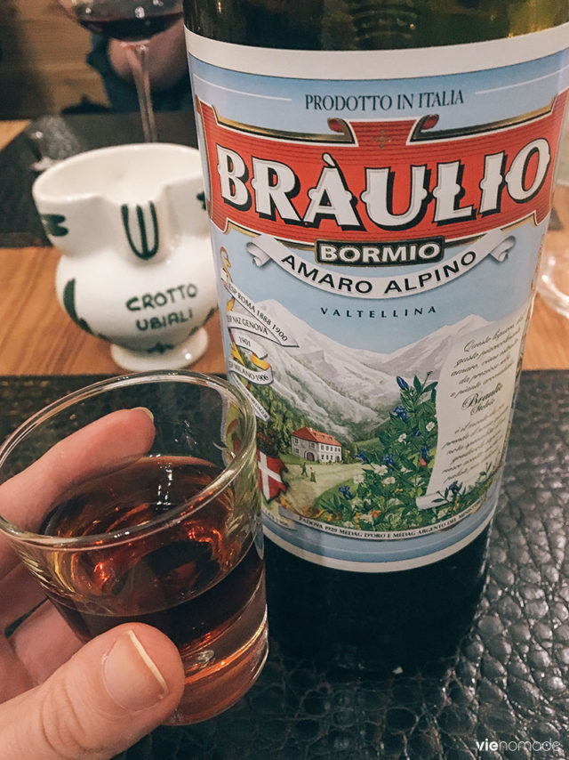 Braulio, un digestif aux herbes de la Valtellina