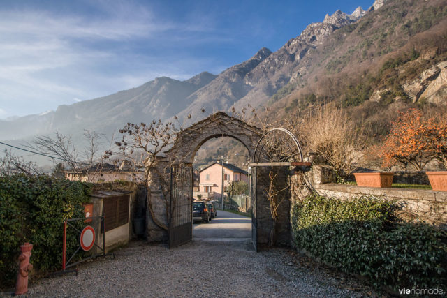 Entrée du Palazzo Vertemate Franchi à Chiavenna