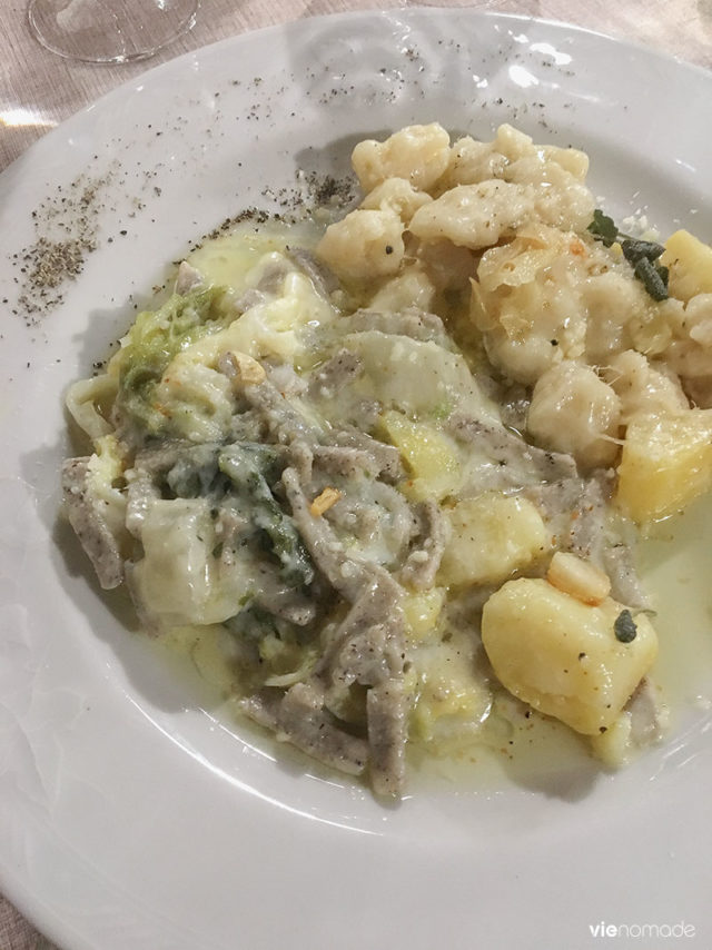 pizzoccheri à morbegno, valtellina