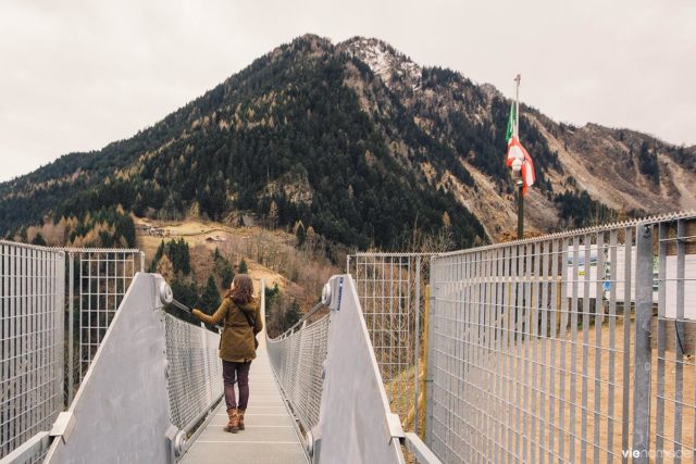 Le Ponte nel Cielo, plus long pont bhoutanais d'europe en Lombardie