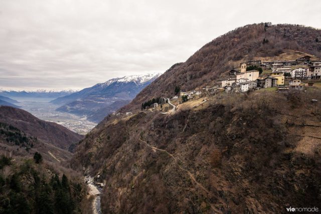 Le Ponte nel Cielo, pont bhoutanais à Tartano, Valtellina