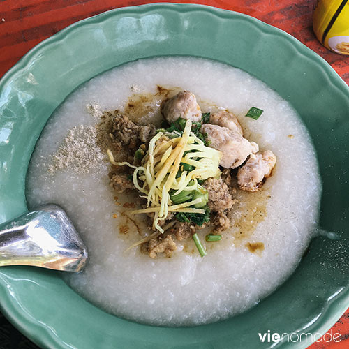 Jok Moo, le congee thaïlandais