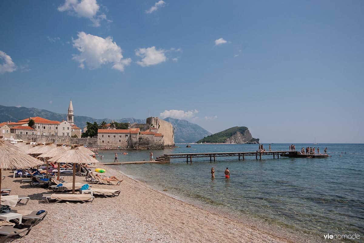 Plage à Budva