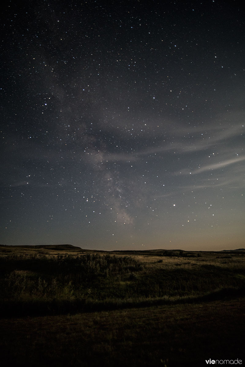 Réserve de ciel étoilé dans les Parc National des Prairies