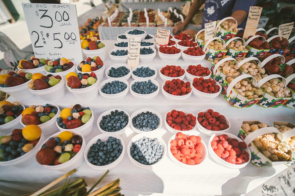 Fruits et légumes du Marché By à Ottawa