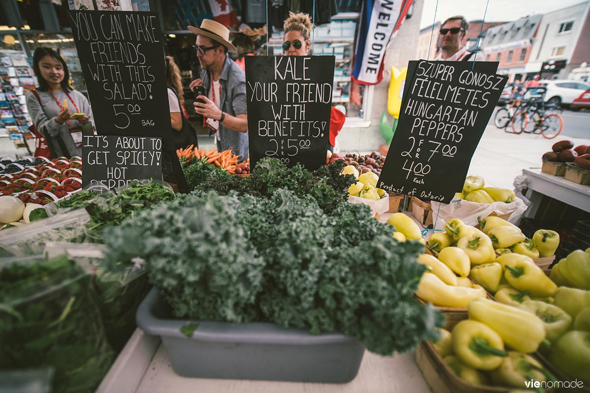 Fruits et légumes du Marché By à Ottawa