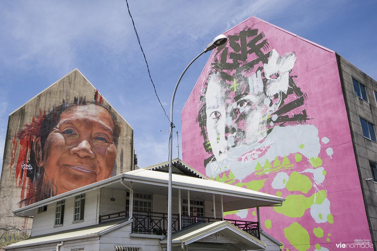 Graffitis à Papeete, Tahiti