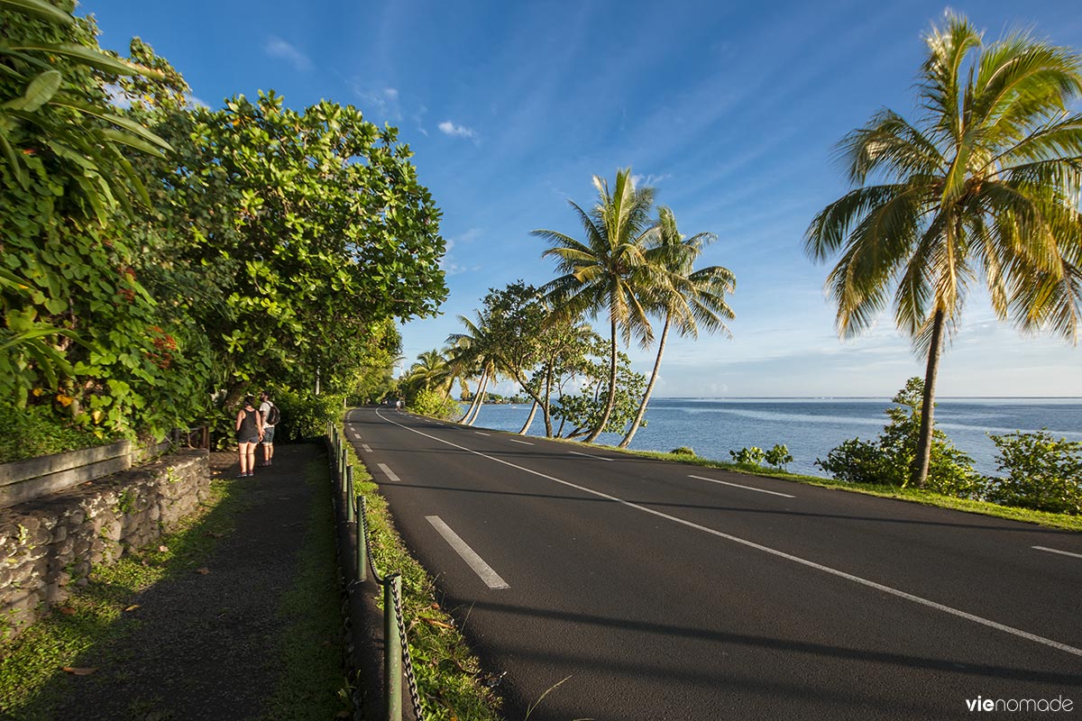 Route entre Taravao et Papara